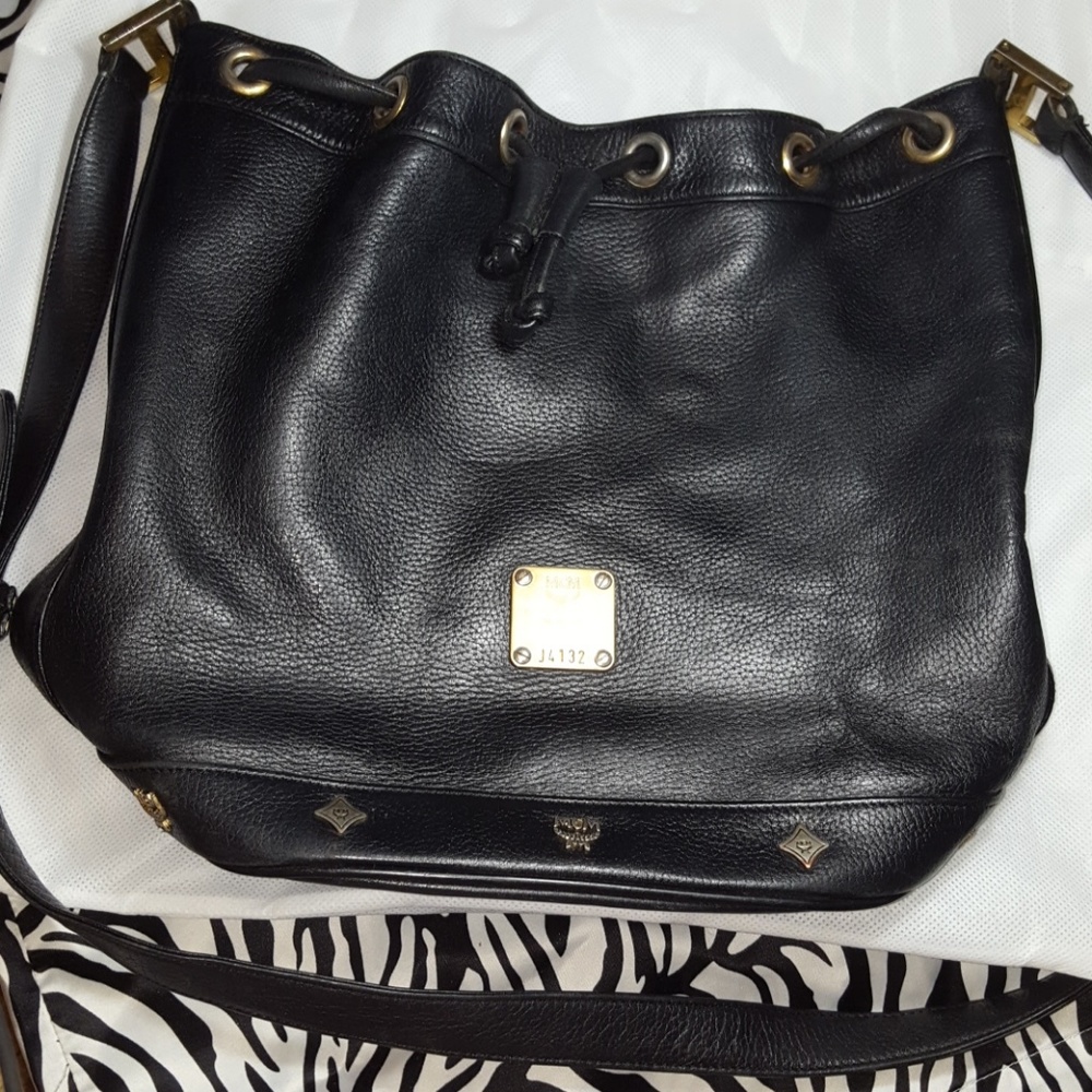 MCM drawstring bag.